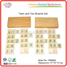 montessori material toys Teen & Ten Boards Set